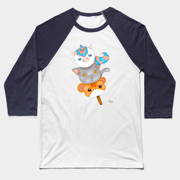 Dango Baseball T-Shirt by XoXy24